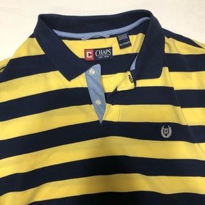 Chaps Yellow Short Sleeve Polo Shirt - Size XL